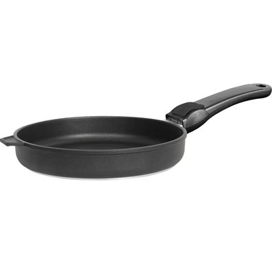 SKK Pfanne 32cm Hochrand-Bratpfanne Aluguss Stielpfanne Antihaft Griff abnehmbar