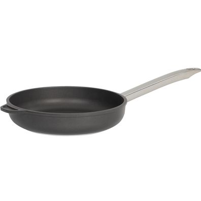 SKK Pfanne 24 cm Hochrand-Bratpfanne Aluguss Stielpfanne Antihaft Edelstahlgriff
