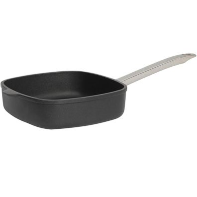 SKK Schmorpfanne 26 cm viereckig Hochrandpfanne Aluguss Antihaft Edelstahlgriff