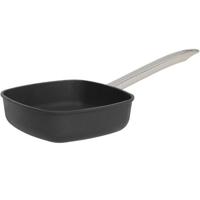 SKK Hochrand-Bratpfanne 24x24 cm viereckig Schmorpfanne Aluguss & Edelstahlgriff