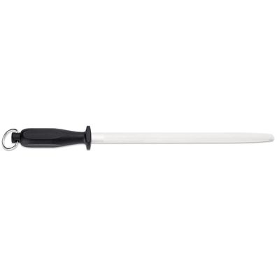 Giesser Abziehstahl 31 cm schwarz ovale Klinge mit Standardzug Wetzstahl 9927 31