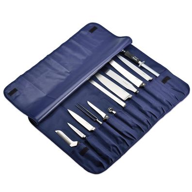 Giesser Messertasche 12-tlg. blau Kochtasche mit Messer inkl. Wetzstahl