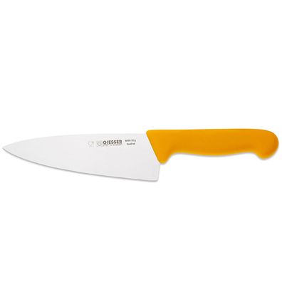 Giesser Kochmesser 16 cm gelb Küchenmesser breite gestanzte Klinge 8455 16 g