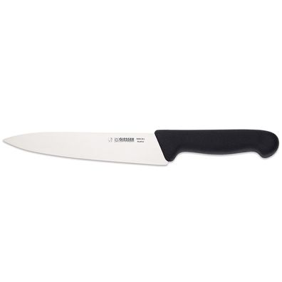 Giesser großes Kochmesser 18 cm schwarz mit schmaler gestanzten Klinge 8456 18