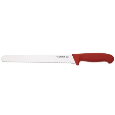 Giesser Aufschnittmesser 25 cm rot gestanzte Wellenschliff-Klinge 7705 w 25 r