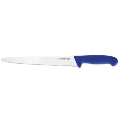 Giesser Aufschnittmesser 25 cm blau Wurstmesser mit Anrisswelle 7305 aw 25 b