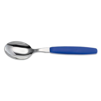 Giesser Esslöffel 20 cm Edelstahl Klinge Tafellöffel Griff blau Löffel 9466 sp b