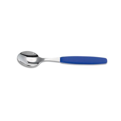 Giesser Kaffeelöffel Teelöffel Edelstahl 16cm Dessertlöffel Griff blau 9467 sp b