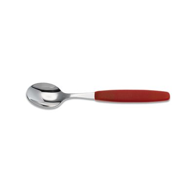 Giesser Kaffeelöffel Teelöffel Edelstahl 16cm Dessertlöffel Griff rot 9467 sp r