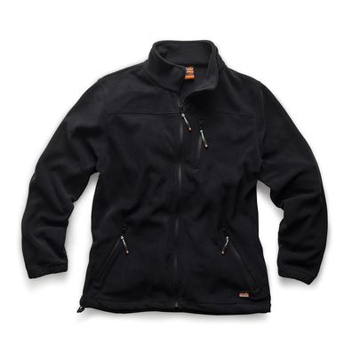 Scruffs wasserabweisende Fleecejacke Worker schwarz Größe XL