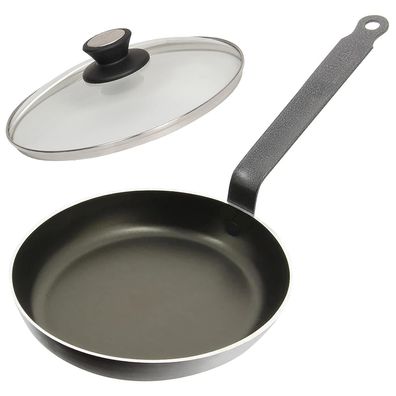 SKK Pfanne Ø 28 cm Induktion große Profi Bratpfanne Keramik-Antihaft mit Deckel