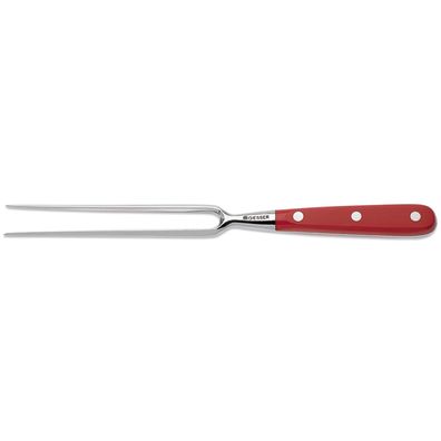 Giesser Fleischgabel 18 cm Edelstahl rot zum Tranchieren & Servieren 9410p 18 r