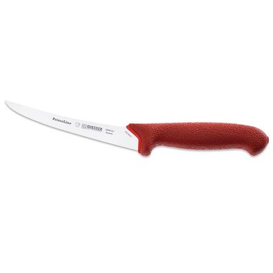 Giesser Ausbeinmesser 15 cm mit semi-flexibler Klinge spitz zulaufend rot