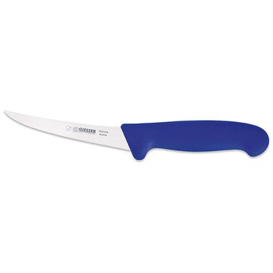 Giesser kurzes Ausbeinmesser 13 cm mit gebogener & steifer Messerklinge blau