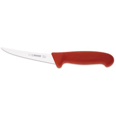 Giesser kleines Ausbeinmesser 13 cm mit gebogener sehr flexiblen Klinge rot