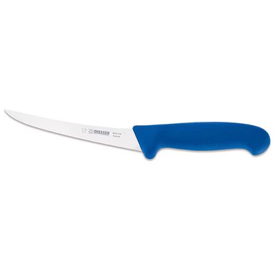 Giesser kleines Ausbeinmesser 15 cm mit gebogener sehr flexiblen Klinge blau