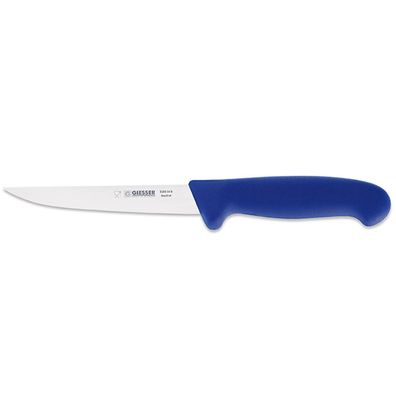 Giesser kurzes Ausbeinmesser 14 cm mit schmaler steifer Messerklinge blau