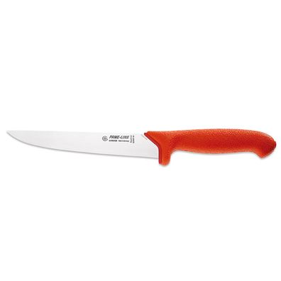 Giesser Stechmesser 18 cm mit gerader Klinge spitz zulaufend rot