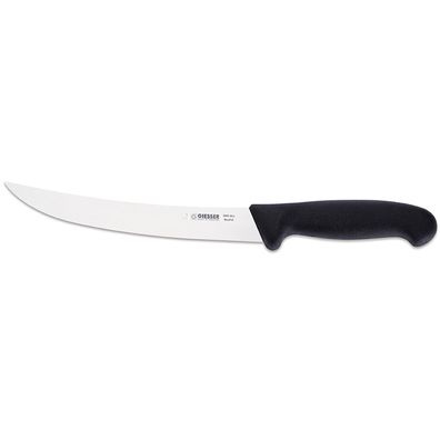 Giesser großes Zerlegemesser 20 cm mit steifer gebogener Messerklinge schwarz