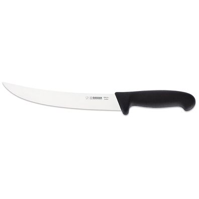 Giesser großes Zerlegemesser 22 cm mit steifer gebogener Messerklinge schwarz