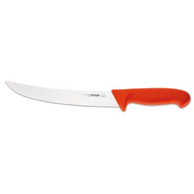 Giesser großes Zerlegemesser 22 cm mit steifer gebogener Messerklinge rot