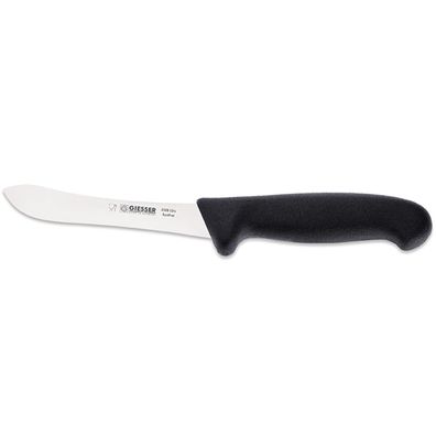 Giesser Abhäutemesser schmale steife 13 cm Klinge leicht gebogen & schwarzer Griff