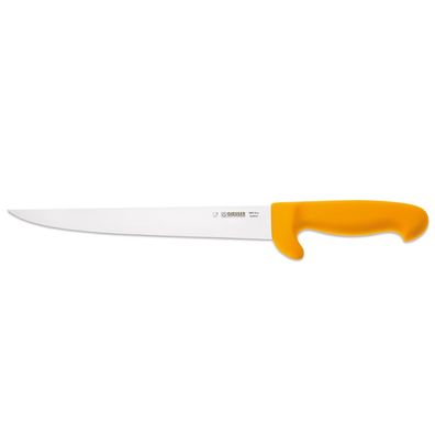 Giesser langes Stechmesser 24 cm gelb mit steifer Klinge & stark ausgeprägter Griffna