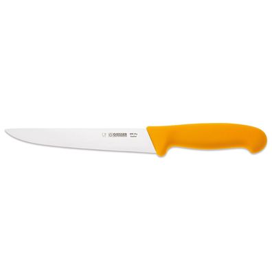 Giesser langes Stechmesser 18 cm gerader Klingenrücken & starke Messerklinge gelb