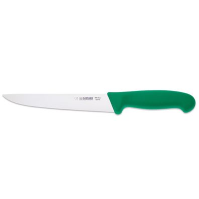 Giesser langes Stechmesser 18 cm gerader Klingenrücken & starke Messerklinge grün