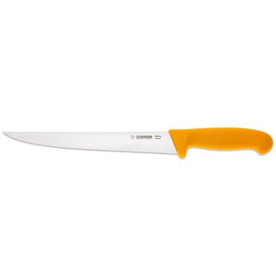 Giesser langes Stechmesser 24 cm gerader Klingenrücken & starke Messerklinge gelb