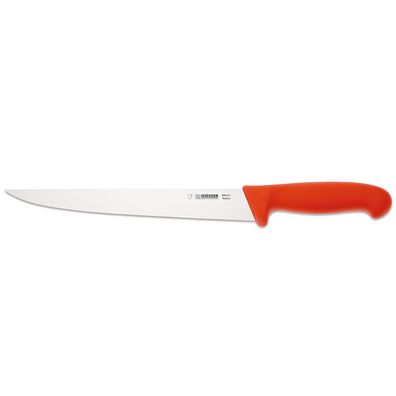 Giesser langes Stechmesser 24 cm gerader Klingenrücken & starke Messerklinge rot