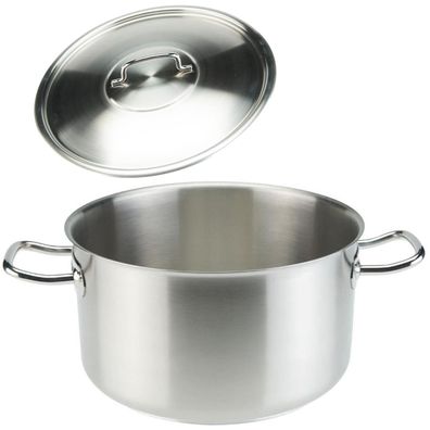 SKK Profi Edelstahltopf Ø 20 cm Induktion Suppentopf Kochtopf & Edelstahl-Deckel