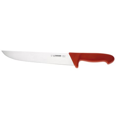 Giesser großes Schlachtmesser 27 cm mit starker breiter Messerklinge rot