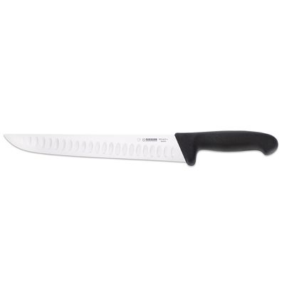Giesser großes Schlachtmesser 27 cm mit breiter Kullenschliff-Klinge & schwarzen Grif