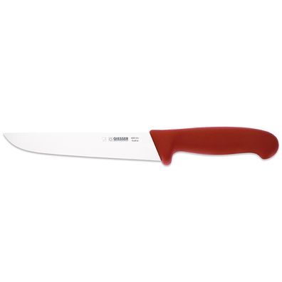 Giesser langes Schlachtmesser 18 cm mit breiter Messerklinge rot