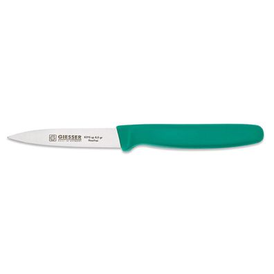 Giesser Gemüsemesser 8 cm mit spitz zulaufender gestanzten Klinge grün