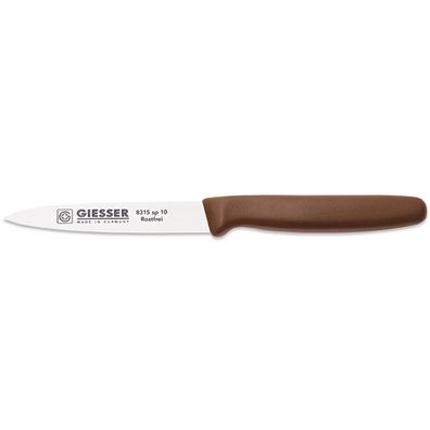 Giesser Gemüsemesser 10 cm mit gestanzter rostfreien Klinge braun