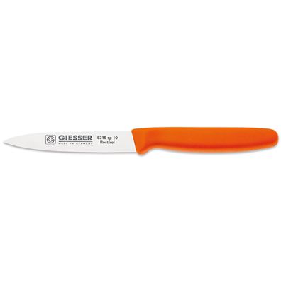 Giesser Gemüsemesser 10 cm mit gestanzter rostfreien Klinge orange