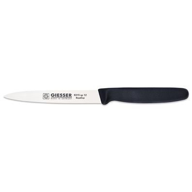 Giesser schwarzes Gemüsemesser 12 cm mit rostfreier gestanzten Klinge