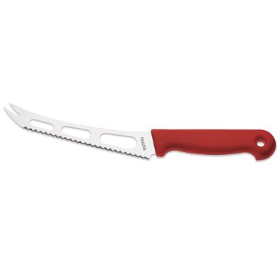 Giesser Weichkäsemesser 15 cm rot Klinge gebrochen gezahnt 2 Spitzen 9655 sp15 r