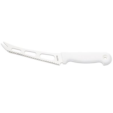 Giesser Weichkäsemesser 15 cm weiss Klinge gebrochen gezahnt 2 Spitzen 9655sp15w