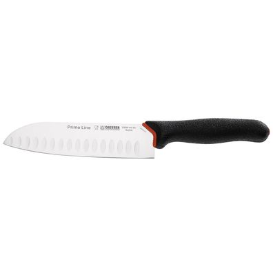 Giesser Santoku Messer 18 cm schwarz Asiamesser Kullenschliff-Klinge 218269wwl18