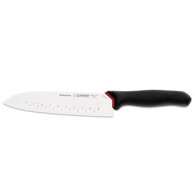 Giesser Santoku Messer 19 cm Asiamesser schwarz breite Klinge gelocht 218269sp19