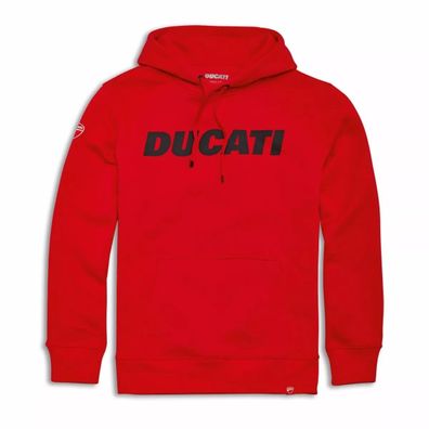 DUCATI Logo Kapuzen Sweatshirt Hoodie Pullover rot 98771202