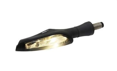 Koso LED Blinker Infinity-F, schwarz, Rauchglas, Positionslicht vorn, HB030110