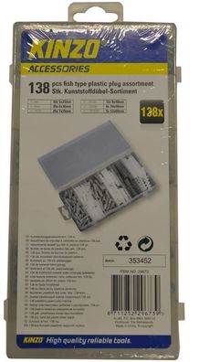 Dübel Set 138-tlg. Kunststoff