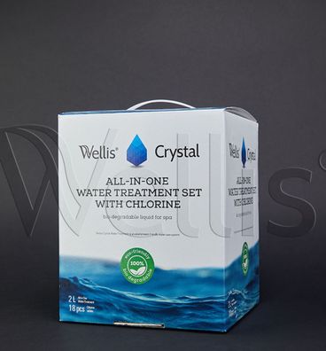 WELLIS Chemikalien SET Crystal Bioflüssigkeit EXP Wasseraufbereitung mit Chlor