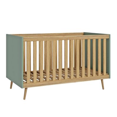 Babybett Wenke 15 Mauvella Oak 70x140 cm Lattenrost Gitterbett