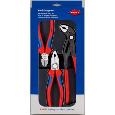 KNIPEX Bestseller Paket Seitenschneider Kombizange Wasserpumpenzange