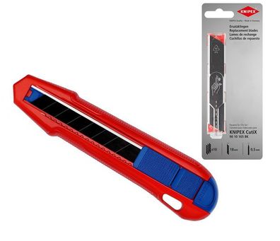 KNIPEX CutiX Universalmesser + 12 x KNIPEX Ersatzklingen schwarz